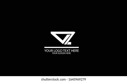 AZ ZA abstract vector logo monogram template