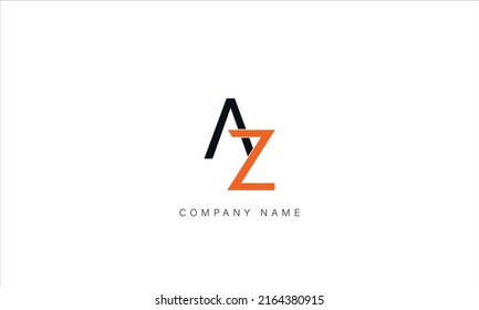 Az Za Alphabet Letters Logo Monogram Stock Vector (Royalty Free ...