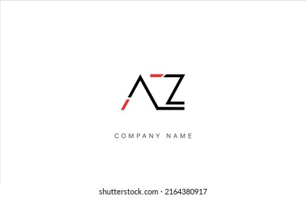 Az Za Alphabet Letters Logo Monogram Stock Vector (Royalty Free ...