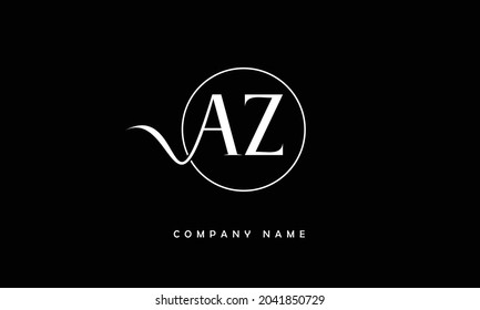 AZ, ZA, Alphabets Letters Logo Monogram
