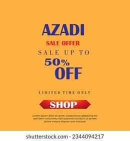 AZADI SALE OFFER POST DESING.