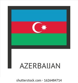 
azadianjan state flag symbol with a white background