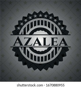 Azalea black emblem. Vector Illustration. Detailed.