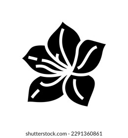 azalea blossom spring glyph icon vector. azalea blossom spring sign. isolated symbol illustration