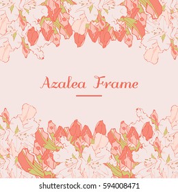 Azalea flower frame