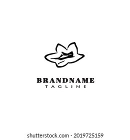 azalea flower logo icon nature template modern vector illustration