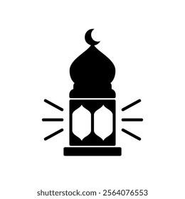 Azan icon with mosque minaret
