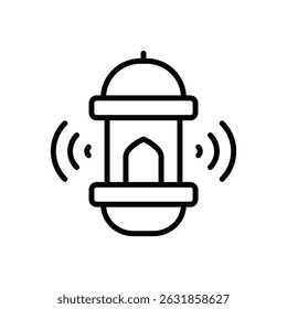 Stockgrafik eines Azan-Vektorsymbols