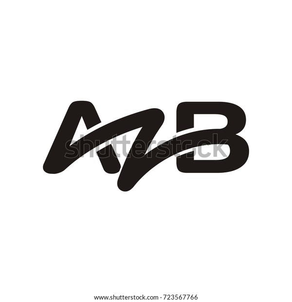 Azb Letter Logo Design Template Vector Stock Vector Royalty Free