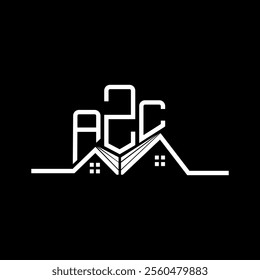 AZC Real state logo design, AZC simple and modern logo. AZC luxurious alphabet design  