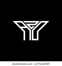 Logo de la carta AZD diseño creativo con gráfico vectorial, AZD simple y moderno logo.
