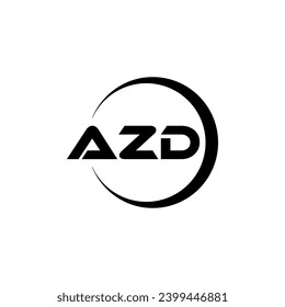 AZD Letter Logo Design, Inspiration for a Unique Identity. Modern Elegance and Creative Design. Watermark Your Success with the Striking this Logo.