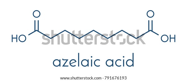 Azelaic Acid Nonanedioic Acid Molecule Used Stock Vector (Royalty Free ...