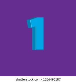 Azerbaijan 3d numbers vector