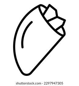 Aserbaidschanische Bäckerei Symbol Umriss-Vektorgrafik. Küche. arabischer Pilaf