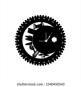 Azerbaijan, Baku vector illustration