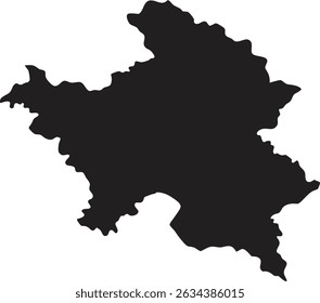 Azerbaijan black map silhouette vector style with white background