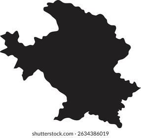 Azerbaijan black map silhouette vector style with white background