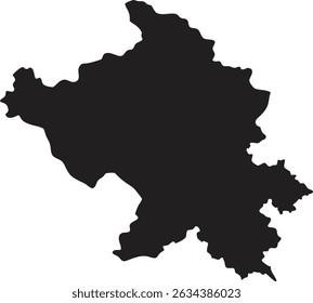 Azerbaijan black map silhouette vector style with white background