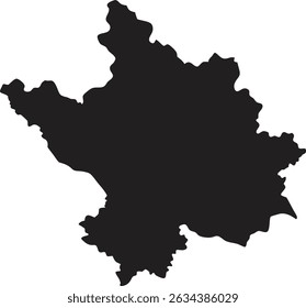 Azerbaijan black map silhouette vector style with white background