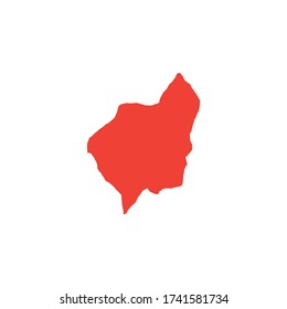 Shamkir, ciudad de Azerbaiyán. Ilustración vectorial de mapa