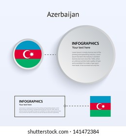 Azerbaijan Country Set of Banners on gray background for Infographic and Presentation. Vector illustration.