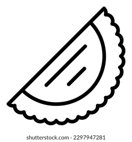 Azerbaijan cuisine icon outline vector. Food baklava. Meal dish