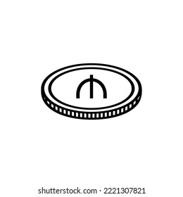 Azerbaijan Currency Symbol, Azerbaijani Manat Icon, AZN Sign. Vector Illustration