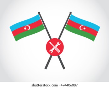 Azerbaijan Emblem Tools Equipment