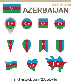 Azerbaijan Flag Collection, 12 versions