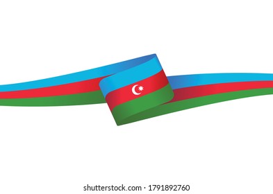 Azerbaijan flag. country nation symbol