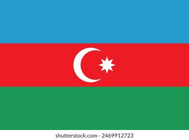 Azerbaijan flag illustrator country flags