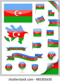 Juego de marcas de Azerbaiyán - Colección de vectores