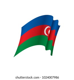 Azerbaijan flag, vector illustration