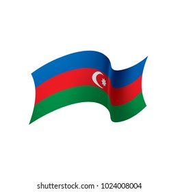 Azerbaijan flag, vector illustration