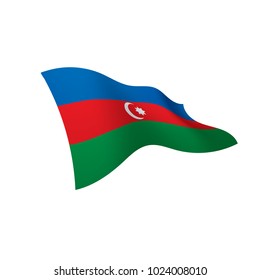 Azerbaijan flag, vector illustration
