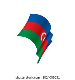 Azerbaijan flag, vector illustration