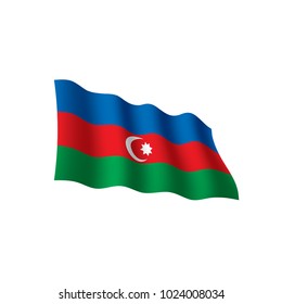 Azerbaijan flag, vector illustration