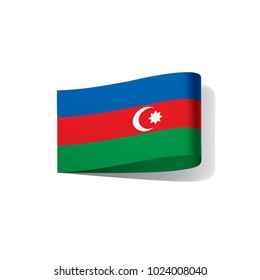 Azerbaijan flag, vector illustration