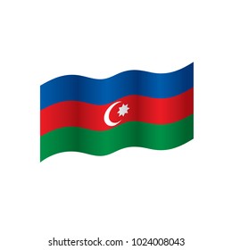 Azerbaijan flag, vector illustration