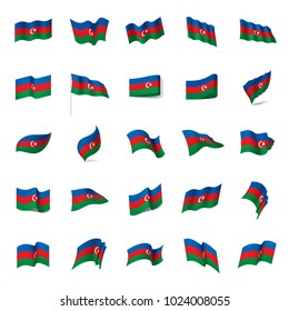 Azerbaijan flag, vector illustration