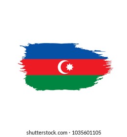 Azerbaijan flag, vector illustration