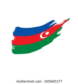 Azerbaijan flag, vector illustration
