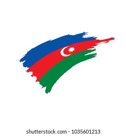 Azerbaijan flag, vector illustration