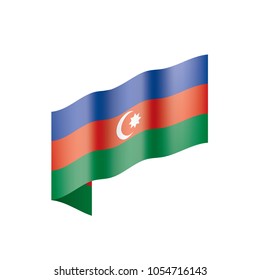 Azerbaijan flag, vector illustration