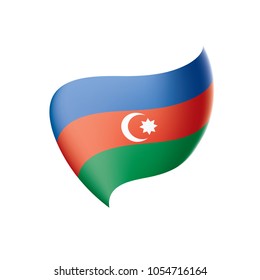 Azerbaijan flag, vector illustration