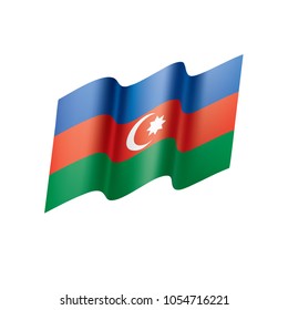 Azerbaijan flag, vector illustration