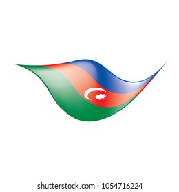 Azerbaijan flag, vector illustration
