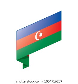 Azerbaijan flag, vector illustration