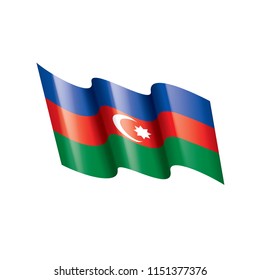 Azerbaijan flag, vector illustration